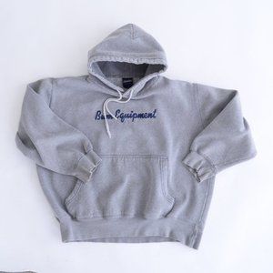 Vintage Bum Equipment Plus Grey Long Sleeve  Hoodie/ Bunny Hug Sweater Size 38